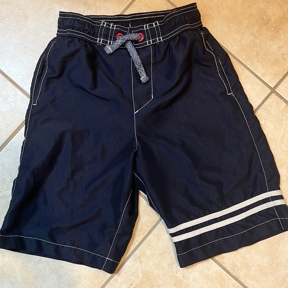 Preowned Boy’s Navy Nautica Swim Trunks